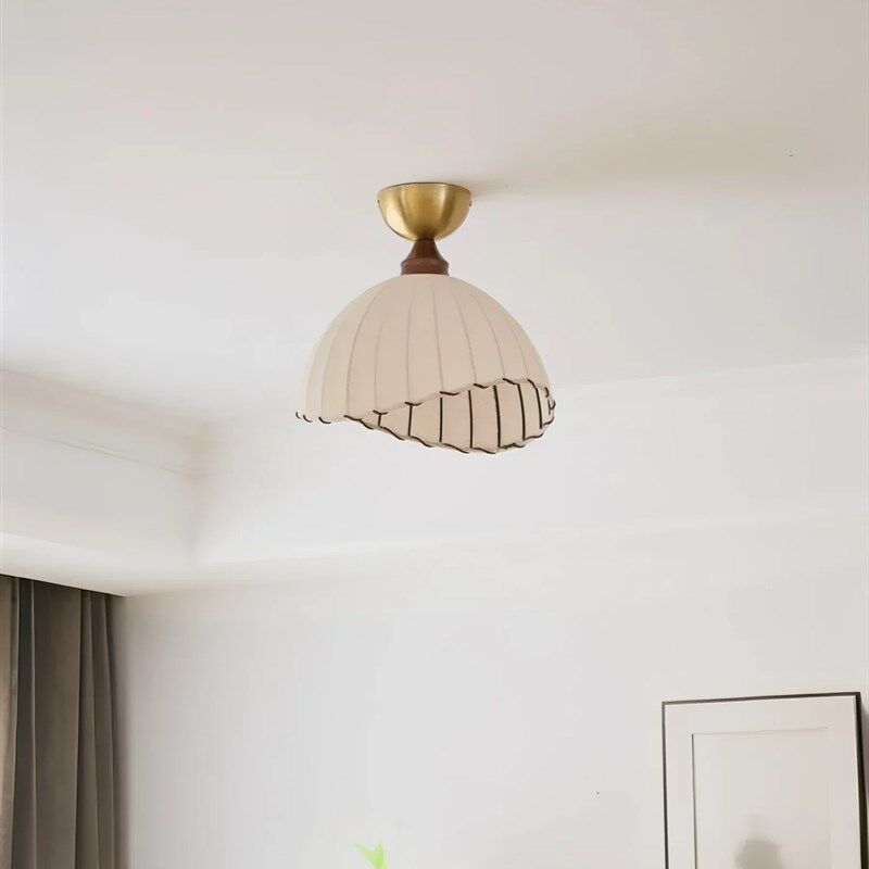 谷甸法式中古风过道阳o台吸顶灯日式侘寂风布艺玄关茶室餐厅卧室