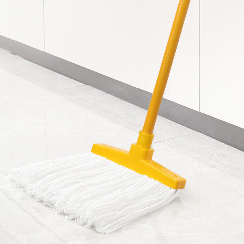 大举拖把b白线棉线吸水拖把棉纱拖把老式拖布铁杆家用办公酒店大