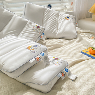 卡通防蟎儿童枕头学生分龄枕芯3岁幼儿园宝宝30x50成人羽丝绒枕
