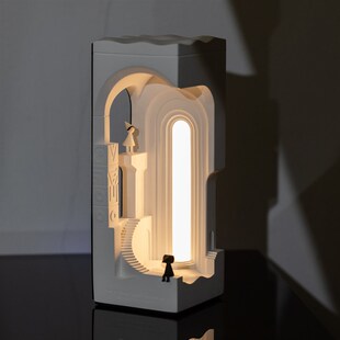 纪念碑谷小夜灯生日礼物高级感床头灯设计师氛围摆件水泥结婚新婚