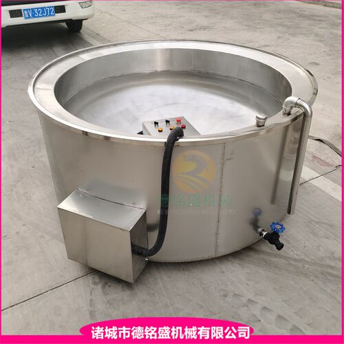 去大鹅毛设备 拔猪头蹄毛松香锅 电导热油猪耳朵煮锅