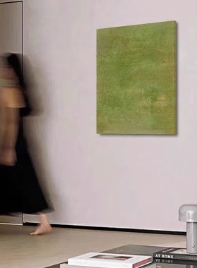 【无框画】侘寂风高级感挂画抽象绿色民宿酒店茶楼客厅组合装饰画