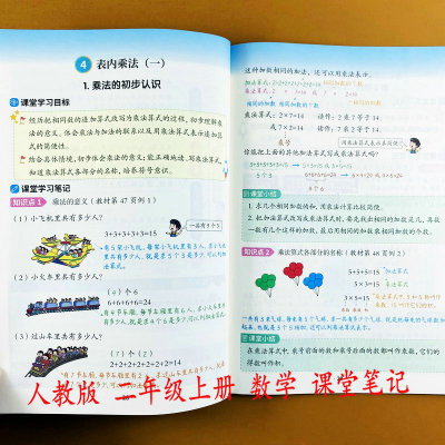 人教版数学课堂笔记二年级上册