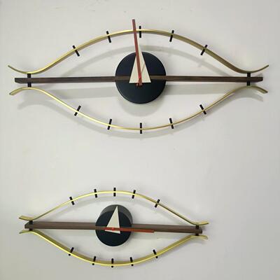 眼睛钟Eye clock北欧设计时钟挂钟尼尔森创意时尚石英钟壁钟简约