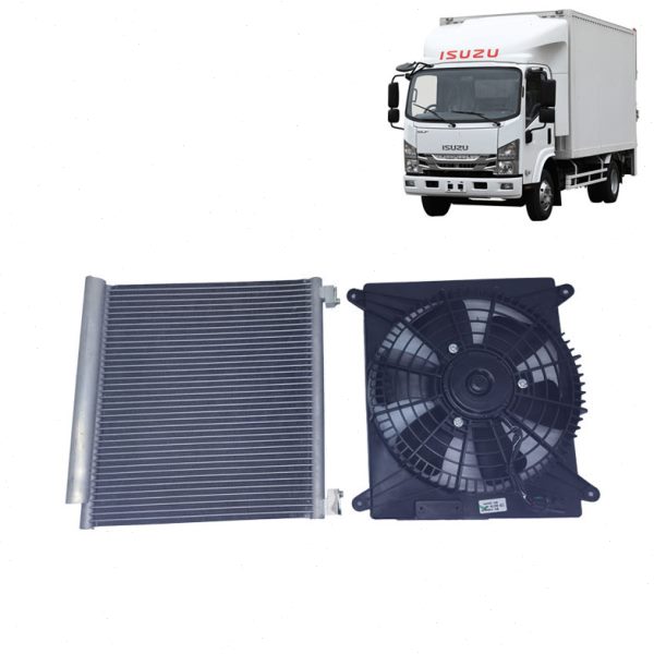 五十铃庆铃KV100 KV600 M100 M600空调散热器冷凝器 冷凝板电子扇