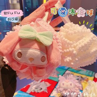大号沐浴球可爱卡通泡泡浴乐搓澡神器洗澡巾蒂玉桂狗美女起泡柔软
