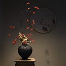 花瓶树脂摆件宋代美学民宿家居玄关桌别墅侘寂高级装 禅意新中式 饰