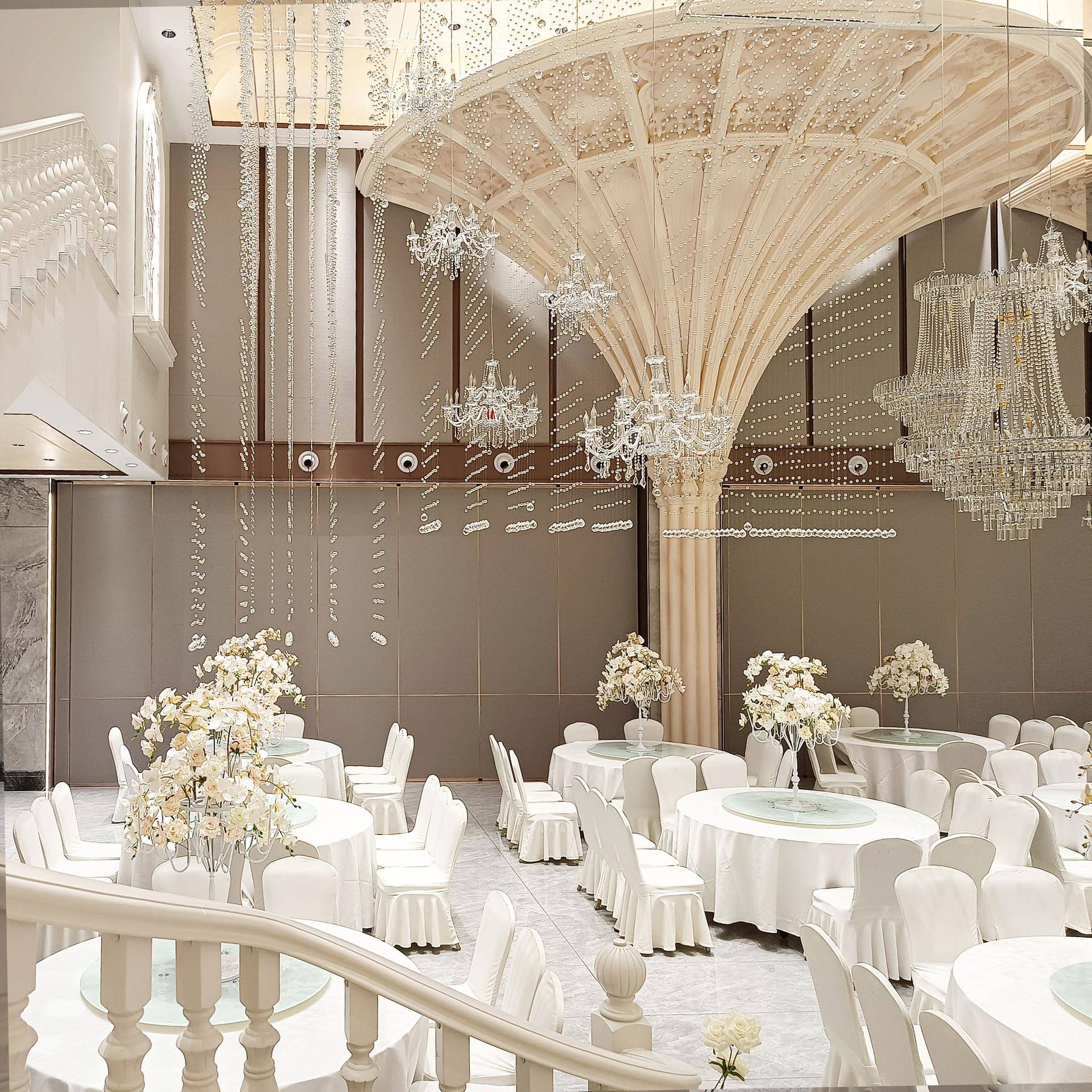 酒店宴会厅隔断酒店活动隔断墙饭店包间隔音移动屏风宴会厅超高型