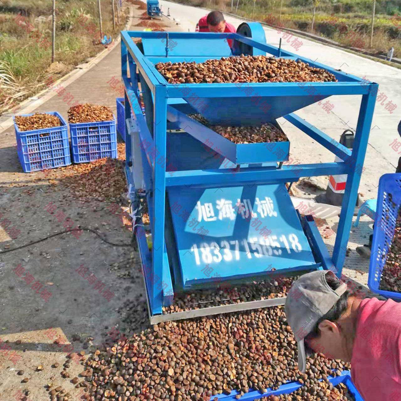 现货新款茶籽分选机油茶果壳籽分离机家用山茶子拣壳挑籽机