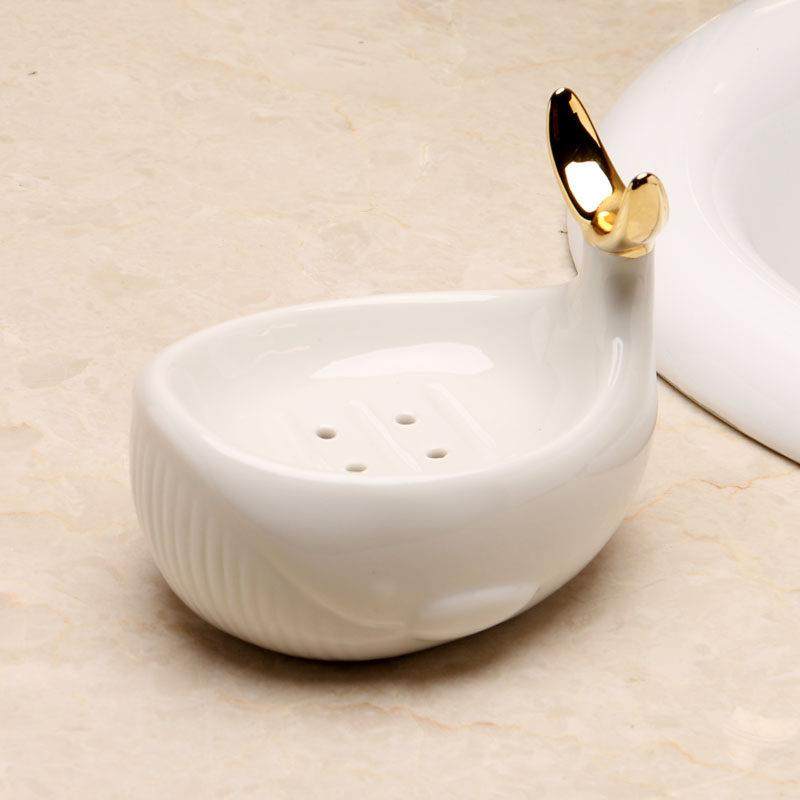 卡通肥皂盒沥水陶瓷香皂盒家用简约浴室免打吼皂碟生间洗衣皂托,家庭/个人清洁工具,皂盒,淘宝优惠券,粉丝福利购,淘宝优惠卷