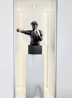 办公室运动人物客厅玄关酒柜装饰摆件家居装饰品电视柜旁落地底座