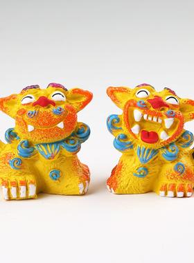 狮三百|喜乐桌面装饰摆件狮子创意办公家居卧室中式可爱新式礼物