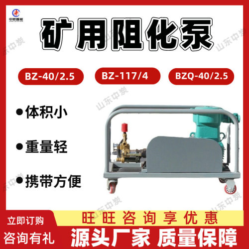 源头工厂矿用阻化泵 阻化剂喷洒矿用阻化泵  BZ24/2气动阻化泵