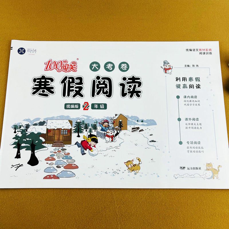 寒假阅读大考卷二年级人教版语文教材配套阅读训练小学2年级上下册课内课外阅读理解测试卷寒假作业本同步提升阅读28天提升计划