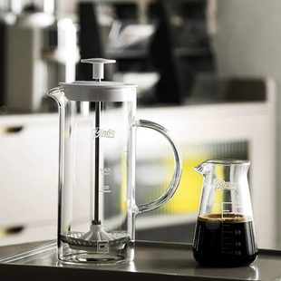 具滤手冲咖啡壶泡奶coin咖啡压家用小型咖啡法压壶打器oB器壶玻璃