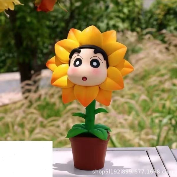 ”盛冬新小日开包装的在彩盒日节向日葵生日礼物潮玩“手办雕像