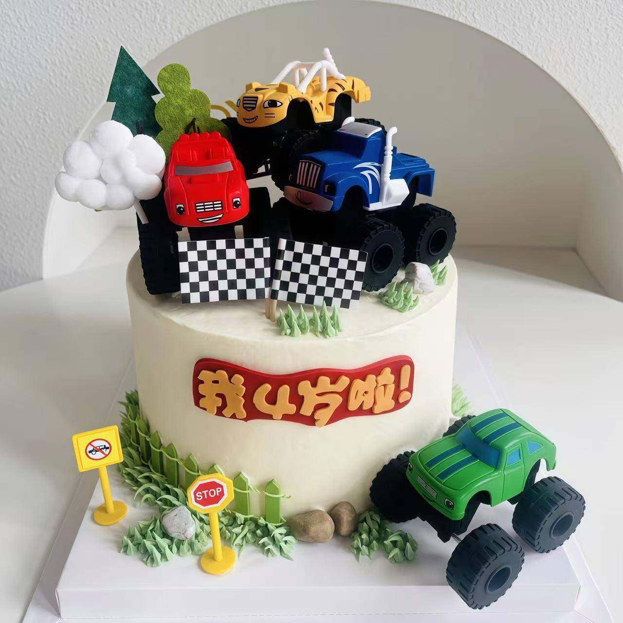 旋风战车赛车旗蛋糕装饰摆件路标路障儿童男孩生日烘焙装扮插件,节庆用品/礼品,蛋糕/烘焙装饰用品,淘宝优惠券,粉丝福利购,淘宝优惠卷