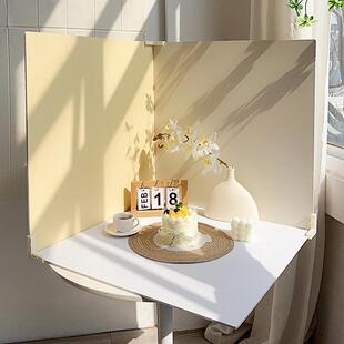 拍照背景板蛋糕造景墙装饰PVC直播间摄影场景布置氛围感拍摄道具