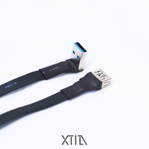 [Usb3.0肘形延长电缆]Xproto系列通用肘形延长电缆顶部隐藏电缆排