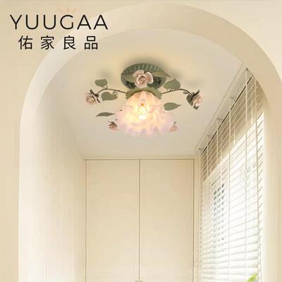 精致网红铃兰花吸顶灯温馨浪漫过道走廊灯现代简约书房灯门前灯具