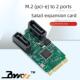 M.2转SATA硬盘转接卡免驱ASM1061 M转SATA3.0扩展WIFI口 KEYB