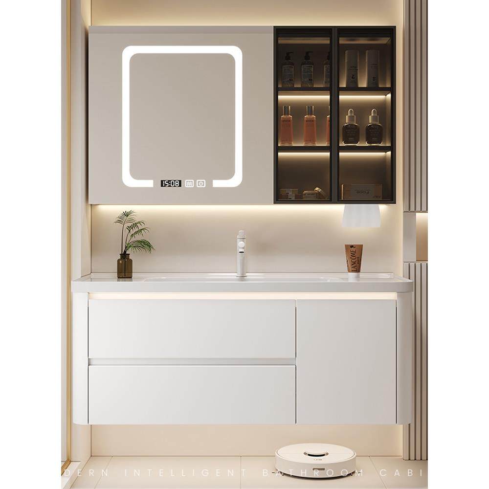 304不锈钢浴室柜组合卫生间洗脸洗手陶瓷一体盆防水圆弧洗漱台盆,家装主材,浴室柜组合,淘宝优惠券,粉丝福利购,淘宝优惠卷