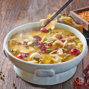 新款主题饭厅川菜个性盘子大号酸菜水煮鱼毛血旺陶瓷商用覆古汤碗