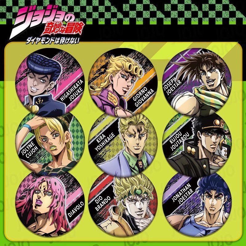 JOJO的奇妙冒险动漫周边日谷吧唧徽章空条承太郎乔鲁诺谷子周边
