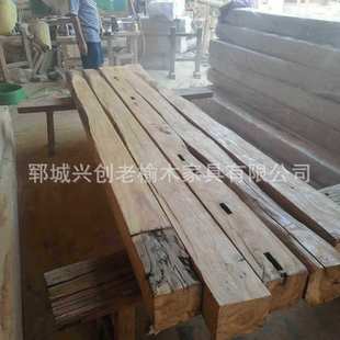 建筑工程木方子实木老榆木风化方料原木隔断房梁木隔断木立柱