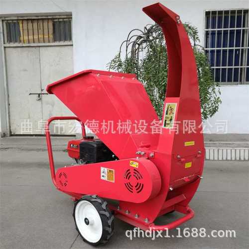 小型手推式木材树枝粉碎机 果园园林枝条破碎机 柴油家用碎枝机