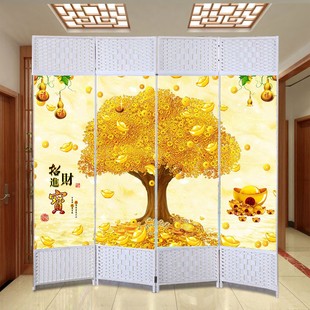 饰帘活动墙办公室 折叠屏风隔断客厅进门遮挡板玄关卧室现代简约装