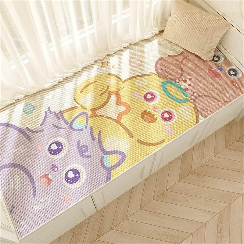 卡通床边地毯卧室公主床边毯房间四季通用儿童房厚地垫2025年新款,居家布艺,地毯,淘宝优惠券,粉丝福利购,淘宝优惠卷