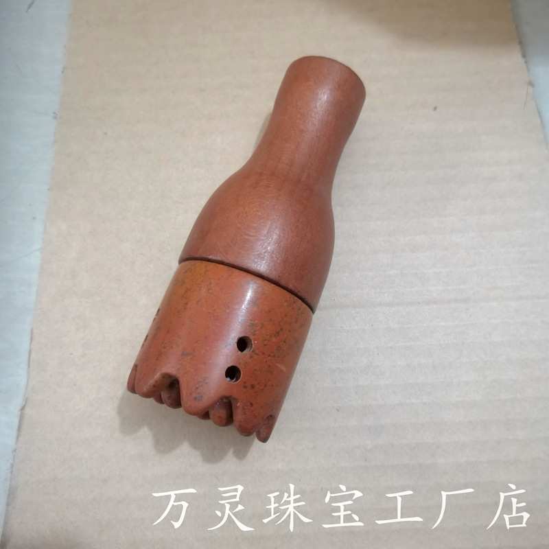 泗滨红砭石艾灸罐家用按摩艾灸器具头部按摩刮痧等按摩器