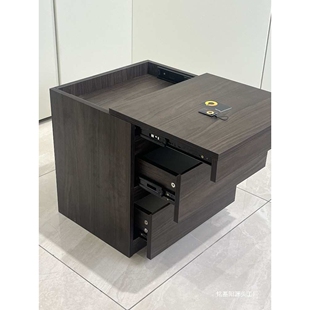 【M01】暗格床头柜纯实木橡胶木轻奢简约置物私房钱保险柜床头柜