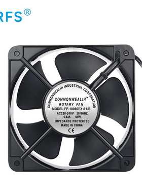 18060散热风扇220V机箱机柜轴流静音风扇 18cm FP-108060 EX S1-B