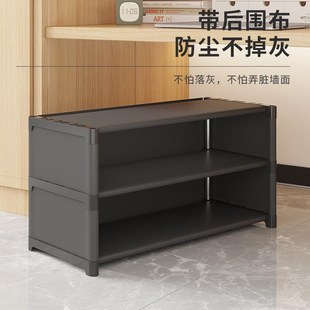 鞋 子收纳架小户型神器 架简易宿舍多层家用床底收纳鞋 柜防尘带轮鞋
