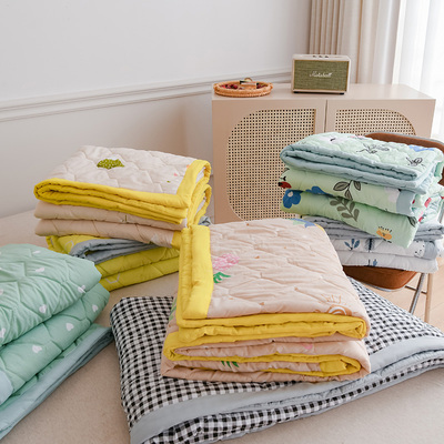 薄款可水洗夏凉被单人夏天空调被夏季双人学生床宿舍轻薄被子男生