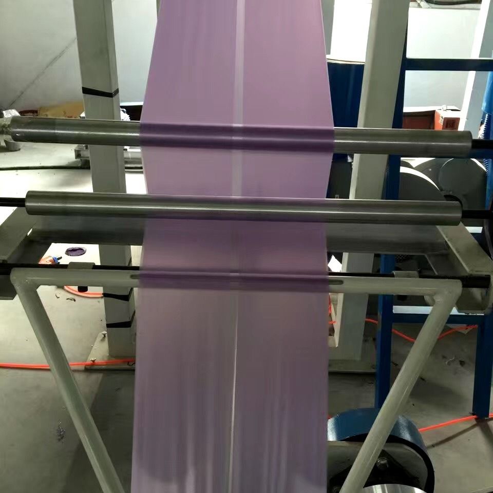 【专业推荐】SJ-55高速吹膜机连卷吹膜机 小型紫色八折垃圾袋机器