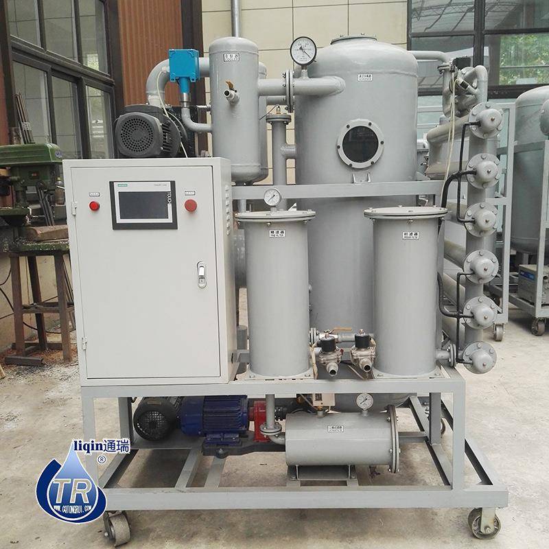 牌双级真空PLC全自动控制触摸屏真空滤油机、变压器油过滤机