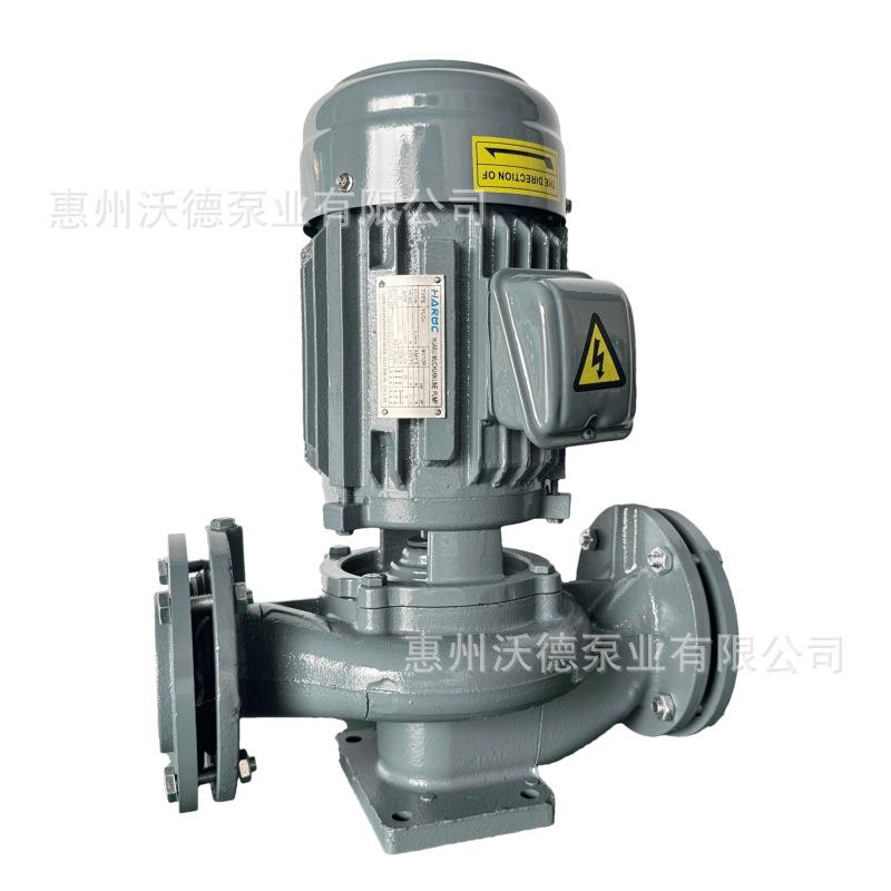 1HP增压泵2-10HP立式单级管道离心式冷热水循环加压补水泵