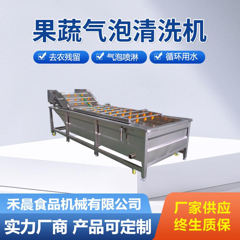 商用果蔬气泡清洗机圣女果桑葚洗果机辣白菜 酸青菜洗菜机