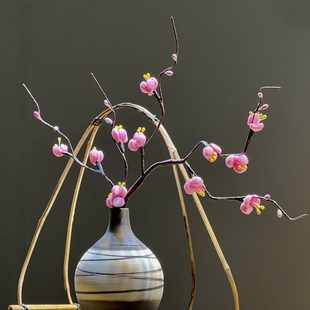 陶瓷复古餐桌花瓶轻奢创意插花客厅酒店家居装 新中式 饰品禅意摆件