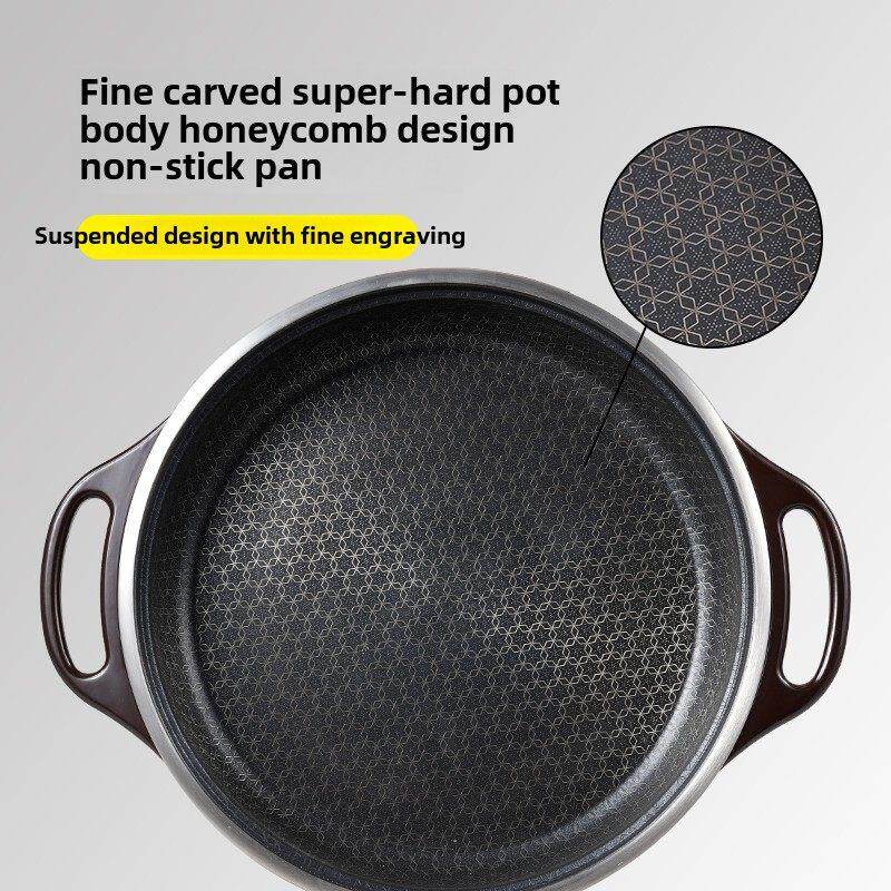 宜中多功能电煎锅平底锅水煎包专用电饼铛家用加深加大蜂窝不粘锅