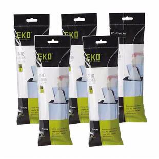 EKO特厚手提式抽绳收口大号大容量加厚家用商用垃圾桶小号垃圾袋