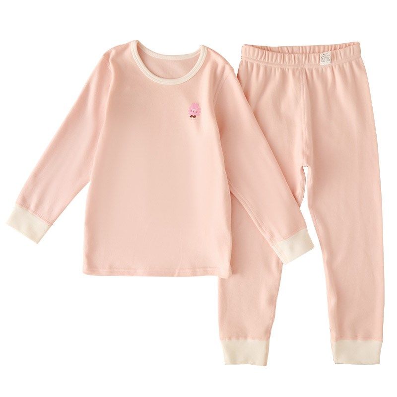 舒绒磨毛儿童秋衣秋裤A类秋冬男女宝宝打底内衣套装加厚保暖纯棉