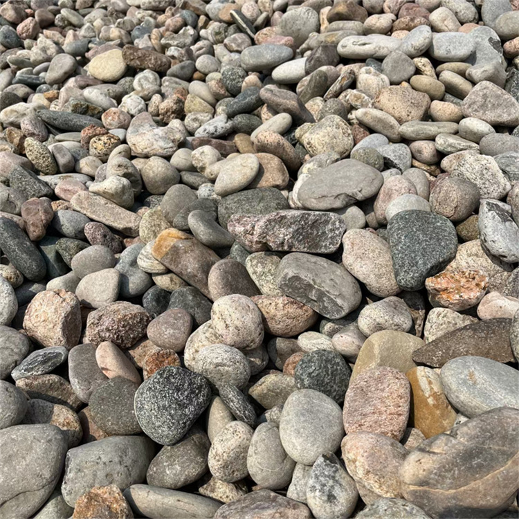 河道铺底河卵石园林绿化铺路鹅卵石雨花石家庭铺面工程用石
