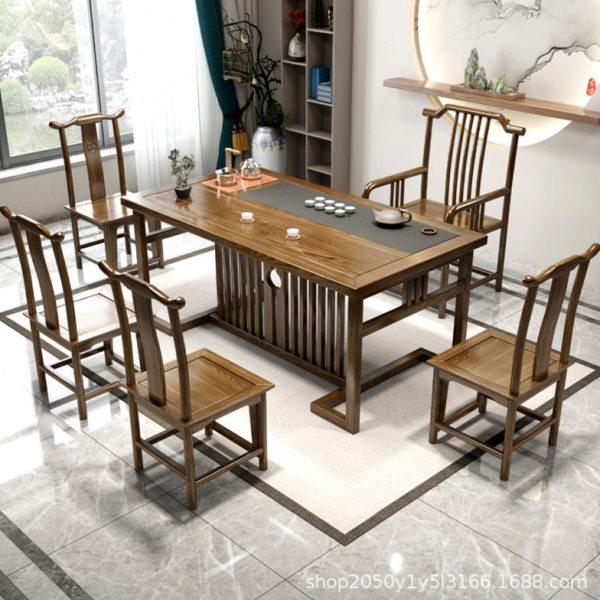 新中式榆木茶台茶桌椅组合泡茶台套装功夫茶桌客厅公实木茶几,商业/办公家具,茶台/茶桌,淘宝优惠券,粉丝福利购,淘宝优惠卷