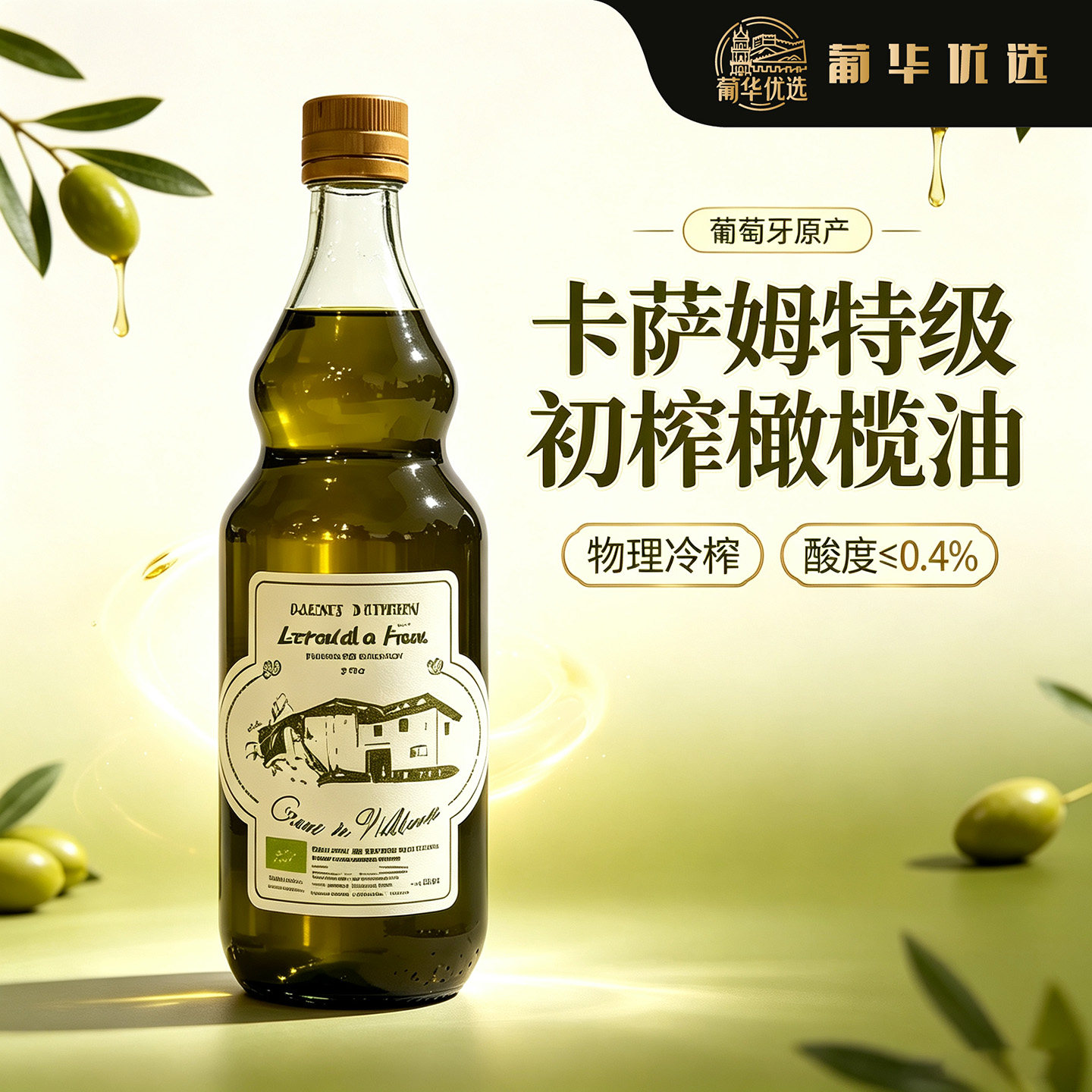 葡萄牙卡萨姆特级初榨橄榄油图片