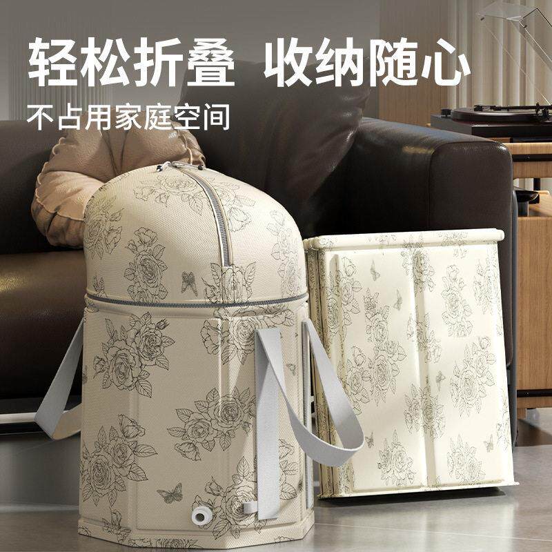 洗脚桶家OC706277用过小高腿折可叠泡脚桶洗生脚盆泡脚养深洗脚盆