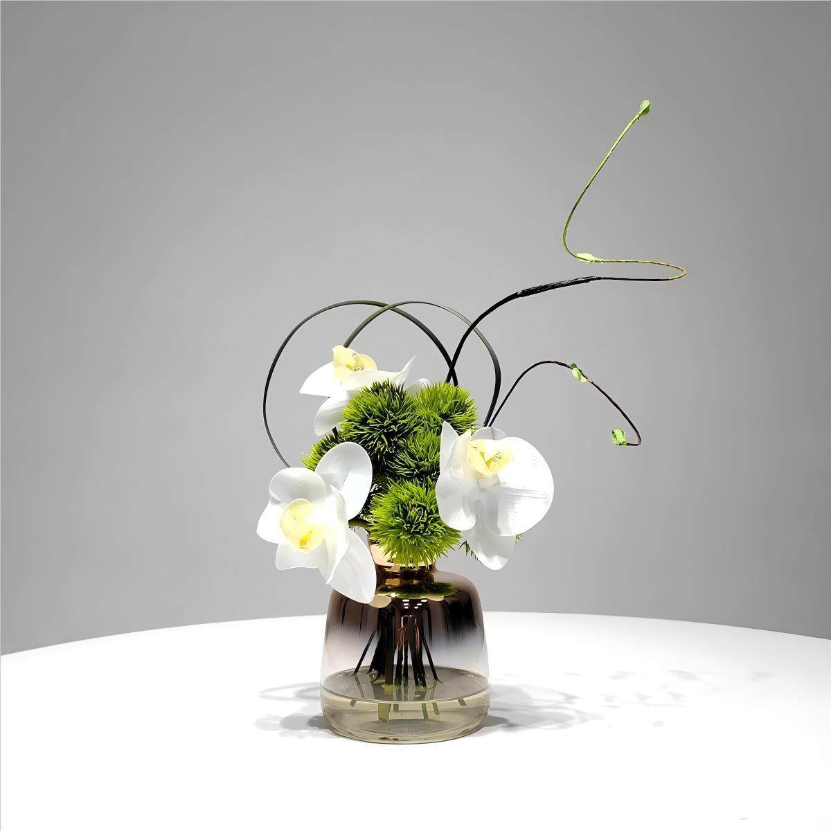 彷真色植物花艺酒店装饰花瓶茶几永生花XKD桌样板间绿束花餐桌面,家居饰品,餐桌花艺,淘宝优惠券,粉丝福利购,淘宝优惠卷